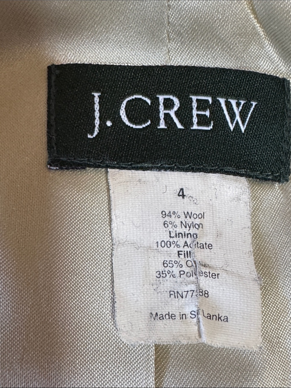 J.Crew Y2K Classic Purple Wool Blend Pea Coat size 4 - Picture 7 of 16